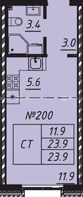 Квартира 23,9 м², студия - изображение 1