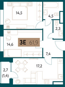 54,7 м², квартира-студия 29 450 000 ₽ - изображение 98