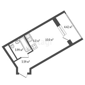 Квартира 23,6 м², студия - изображение 5