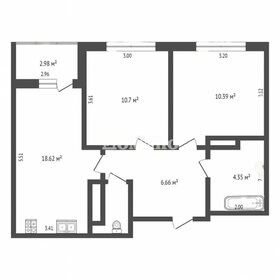 Квартира 54,1 м², 2-комнатная - изображение 1