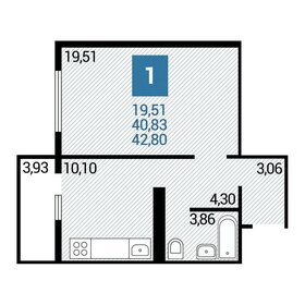 36 м², 1-комнатная квартира 6 850 000 ₽ - изображение 57