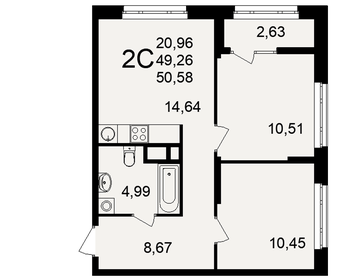 56 м², 3-комнатная квартира 3 150 000 ₽ - изображение 111
