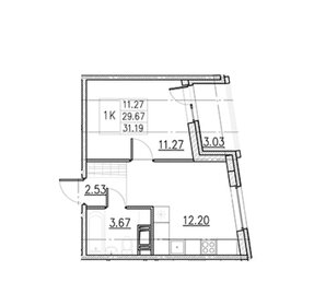 44 м², 2-комнатная квартира 50 000 ₽ в месяц - изображение 20