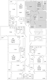 100 м², 4-комнатная квартира 17 800 000 ₽ - изображение 107