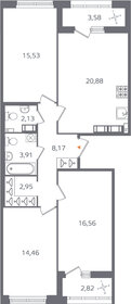 126 м², 3-комнатная квартира 38 200 000 ₽ - изображение 129