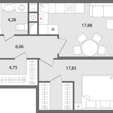 Квартира 50,8 м², 2-комнатная - изображение 3