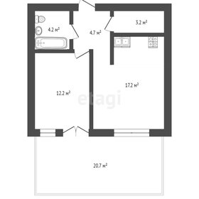57,5 м², 1-комнатная квартира 6 000 000 ₽ - изображение 77