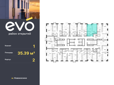 35,4 м², 1-комнатная квартира 9 496 395 ₽ - изображение 9