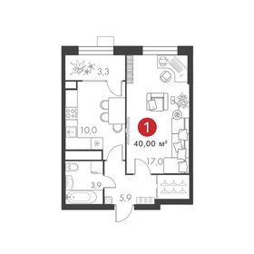 45 м², квартира-студия 10 850 000 ₽ - изображение 77