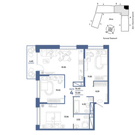 76,4 м², 4-комнатная квартира 8 590 000 ₽ - изображение 1