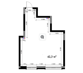 Квартира 42,3 м², студия - изображение 3