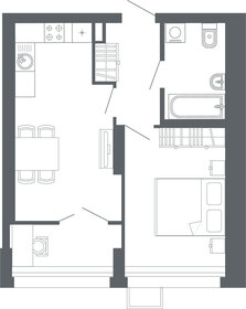 Квартира 41,2 м², 1-комнатная - изображение 1