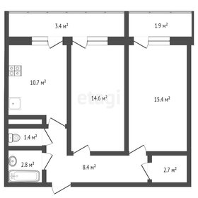 Квартира 54,7 м², 2-комнатная - изображение 1