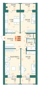 89 м², 3-комнатная квартира 7 950 000 ₽ - изображение 94