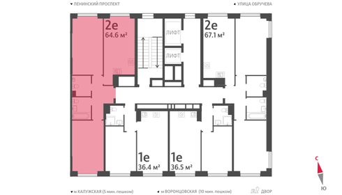 64,3 м², 2-комнатная квартира 31 017 484 ₽ - изображение 25