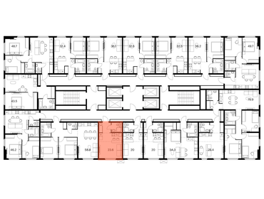 22,6 м², апартаменты-студия 4 927 500 ₽ - изображение 84