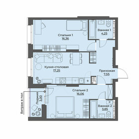 74,8 м², 3-комнатная квартира 9 400 000 ₽ - изображение 84