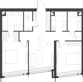 81,4 м², 2-комнатные апартаменты 59 795 724 ₽ - изображение 79