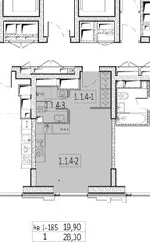 Квартира 29 м², студия - изображение 1