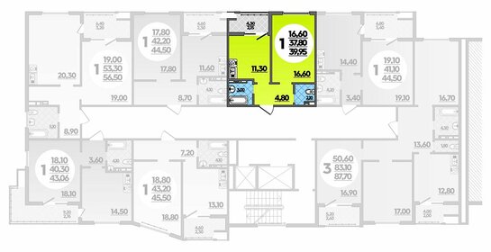 32,7 м², 1-комнатная квартира 5 500 000 ₽ - изображение 119