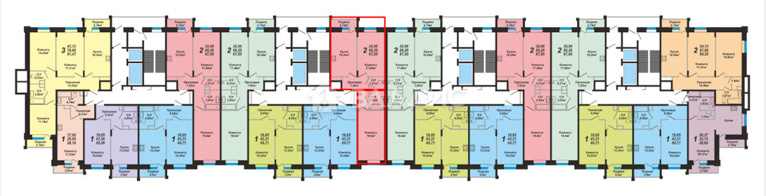 67,7 м², 2-комнатная квартира 8 250 000 ₽ - изображение 18