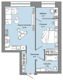 60,1 м², 2-комнатная квартира 6 320 000 ₽ - изображение 36