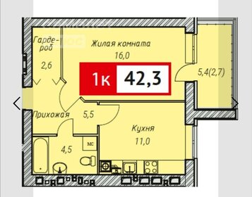 50 м², 1-комнатная квартира 5 100 000 ₽ - изображение 69