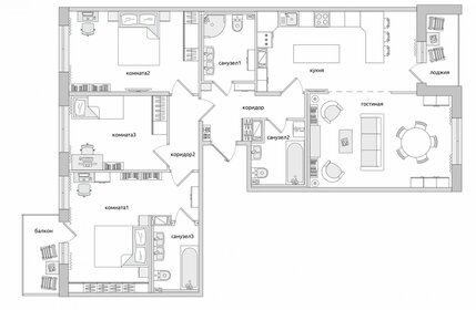 Квартира 108,1 м², 4-комнатная - изображение 1