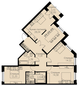 96,8 м², 3-комнатная квартира 22 713 100 ₽ - изображение 18