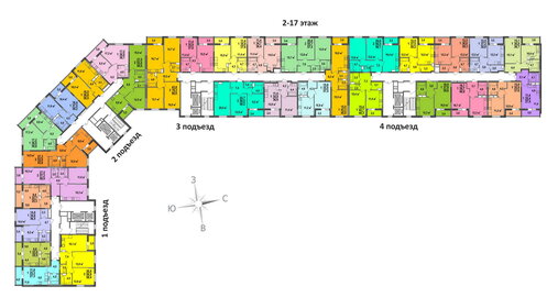 61 м², 2-комнатная квартира 6 161 000 ₽ - изображение 24