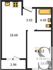 55,3 м², 3-комнатная квартира 6 600 000 ₽ - изображение 113