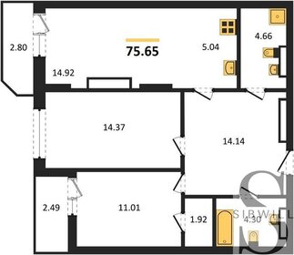 132 м², 4-комнатная квартира 17 500 000 ₽ - изображение 60