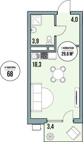 24 м², 1-комнатные апартаменты 2 800 000 ₽ - изображение 74