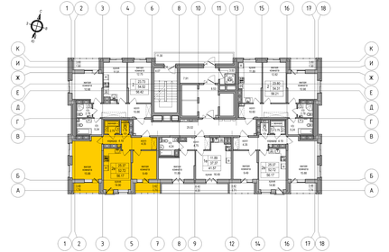 52,7 м², 2-комнатная квартира 11 149 745 ₽ - изображение 35