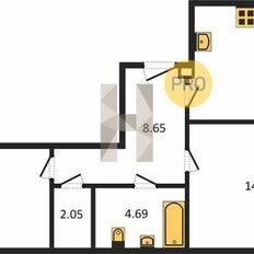 Квартира 65,1 м², 2-комнатная - изображение 5