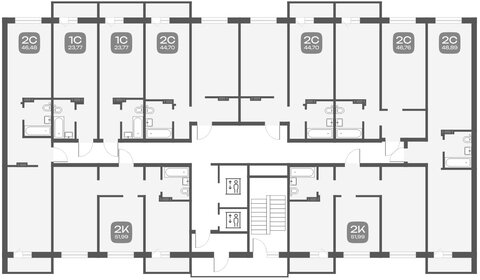 Квартира 52 м², 2-комнатная - изображение 2