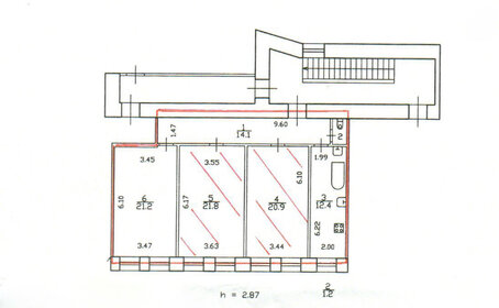 Квартира 91 м², 3-комнатная - изображение 5