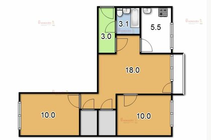 58,9 м², 3-комнатная квартира 5 000 000 ₽ - изображение 29