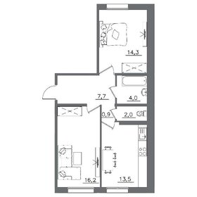 58,6 м², 2-комнатная квартира 7 266 400 ₽ - изображение 17