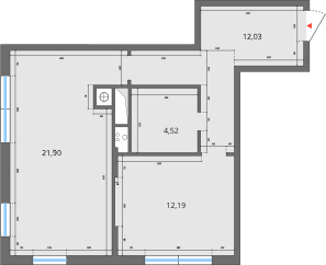 52 м², 2-комнатная квартира 3 290 000 ₽ - изображение 33