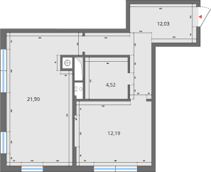 61,8 м², 3-комнатная квартира 2 650 000 ₽ - изображение 64