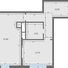 Квартира 50,6 м², 2-комнатная - изображение 3