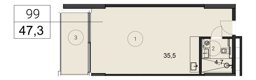 23 м², 1-комнатная квартира 13 915 000 ₽ - изображение 90