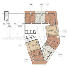 Квартира 168,9 м², 3-комнатные - изображение 3