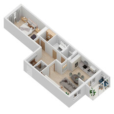 Квартира 79,8 м², 2-комнатная - изображение 2