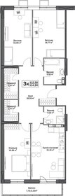 114,9 м², 3-комнатная квартира 13 479 846 ₽ - изображение 7