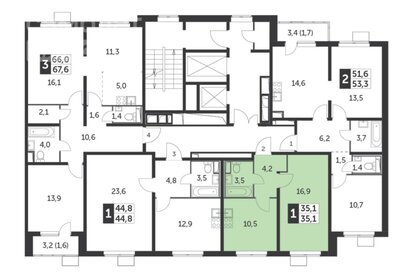 Квартира 35 м², 1-комнатная - изображение 1