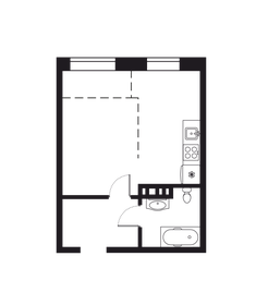 34,4 м², квартира-студия 6 100 000 ₽ - изображение 35