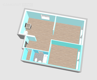 63,6 м², 2-комнатная квартира 9 845 849 ₽ - изображение 24