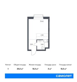 Квартира 23,2 м², студия - изображение 1